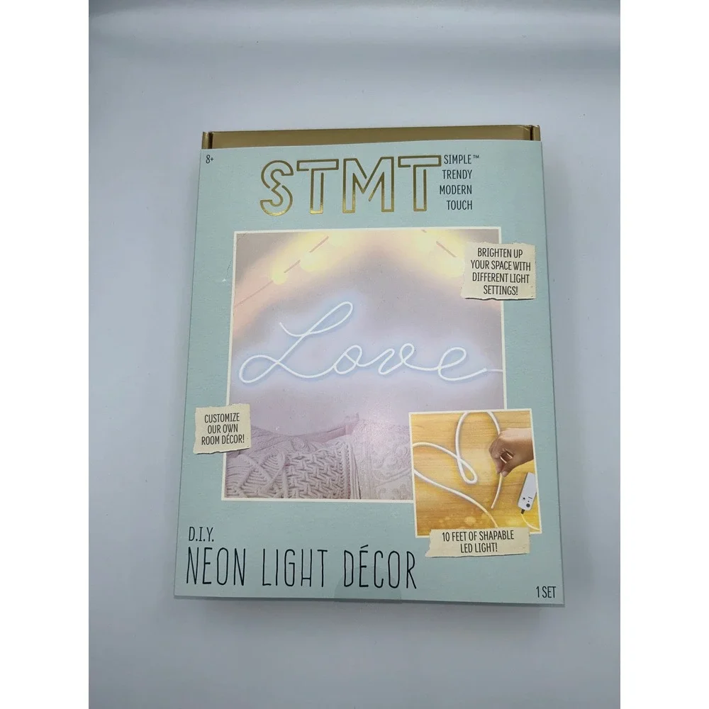 STMT DIY Neon Light Decor Kit 10 Feet Shapable LED Light Room Decor New